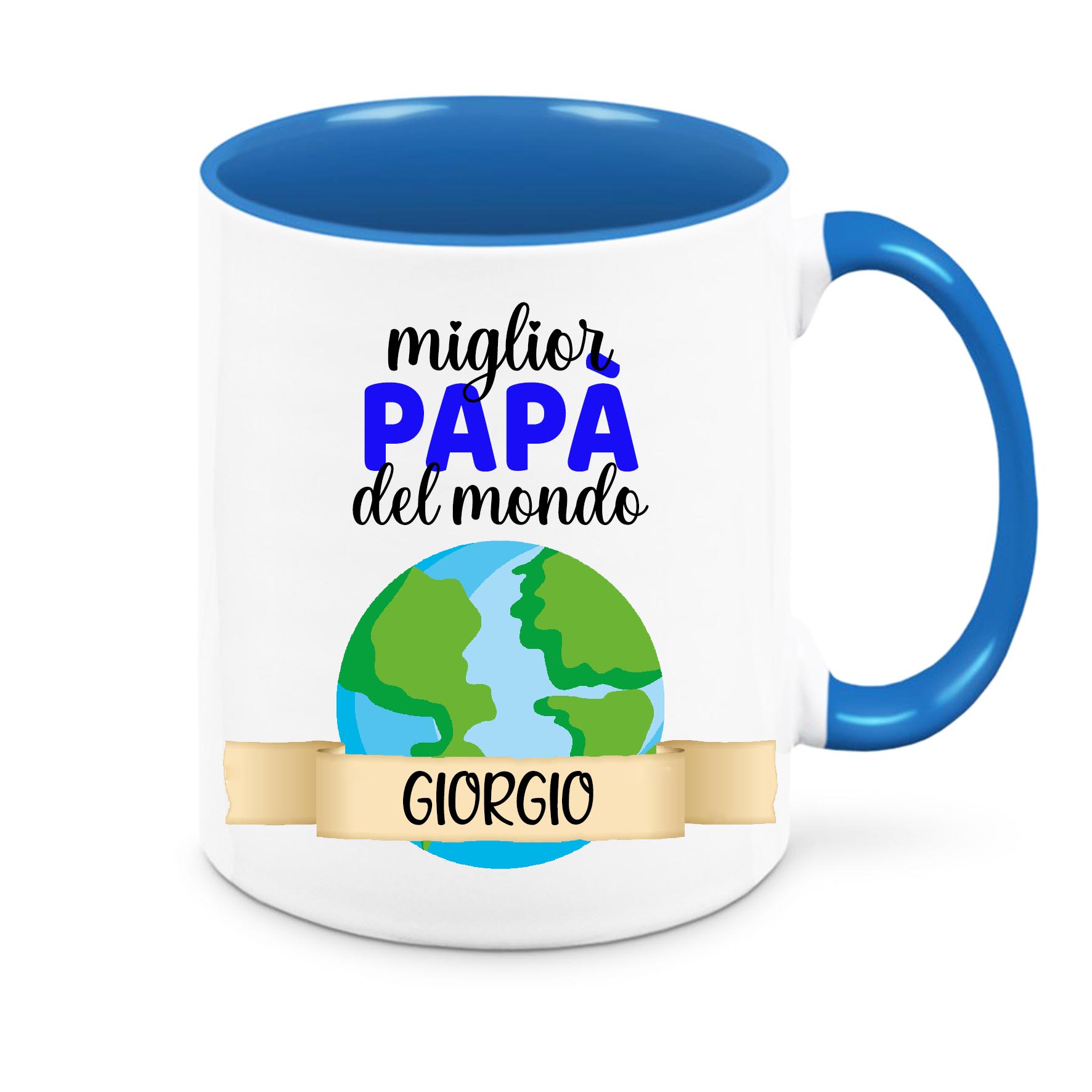 Mr.Gadgets Tazza Papà Migliore Del Mondo Blu